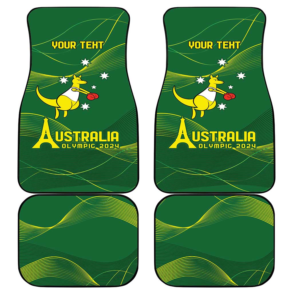 Personalised Australia Go Paris 2024 Car Mats National Color Ver1