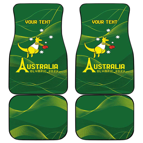 Personalised Australia Go Paris 2024 Car Mats National Color Ver1