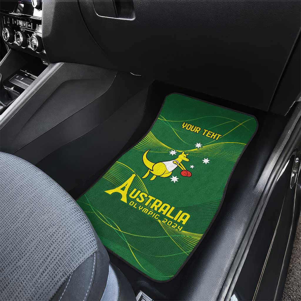 Personalised Australia Go Paris 2024 Car Mats National Color Ver1