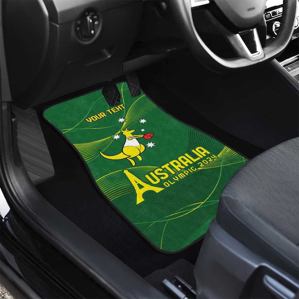 Personalised Australia Go Paris 2024 Car Mats National Color Ver1