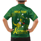 Personalised Australia Go Paris 2024 Family Matching Mermaid Dress and Hawaiian Shirt National Color Ver1