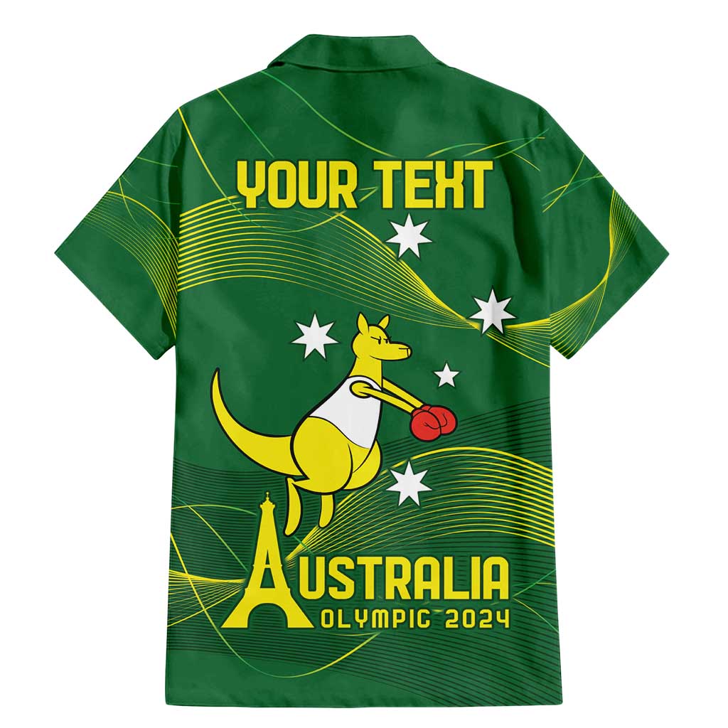Personalised Australia Go Paris 2024 Family Matching Mermaid Dress and Hawaiian Shirt National Color Ver1