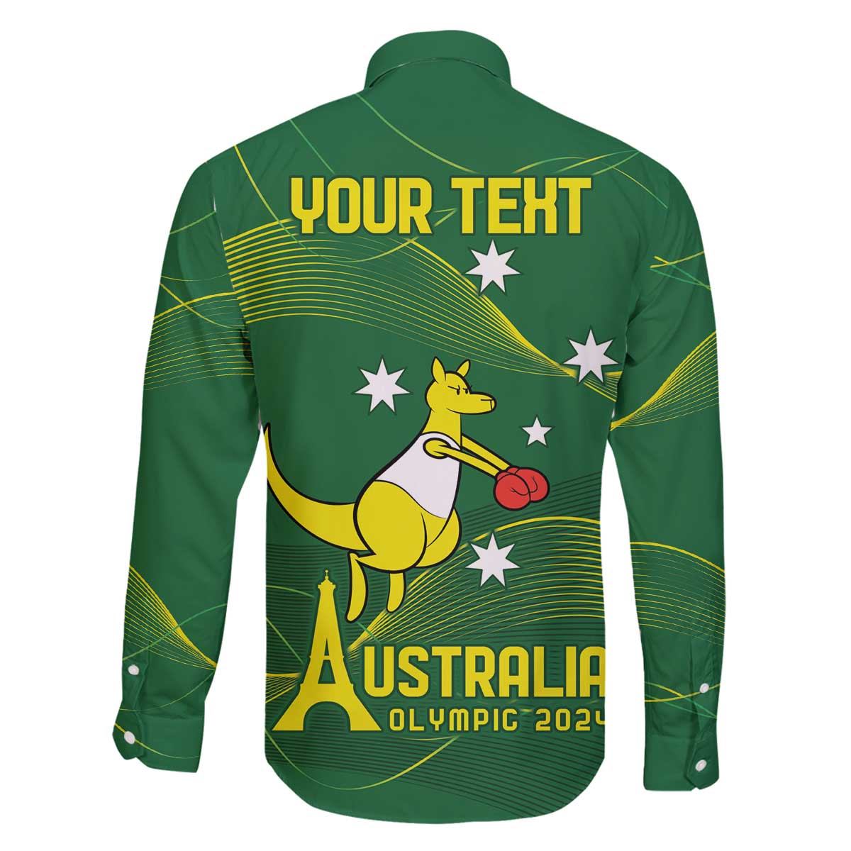 Personalised Australia Go Paris 2024 Family Matching Puletasi and Hawaiian Shirt National Color Ver1