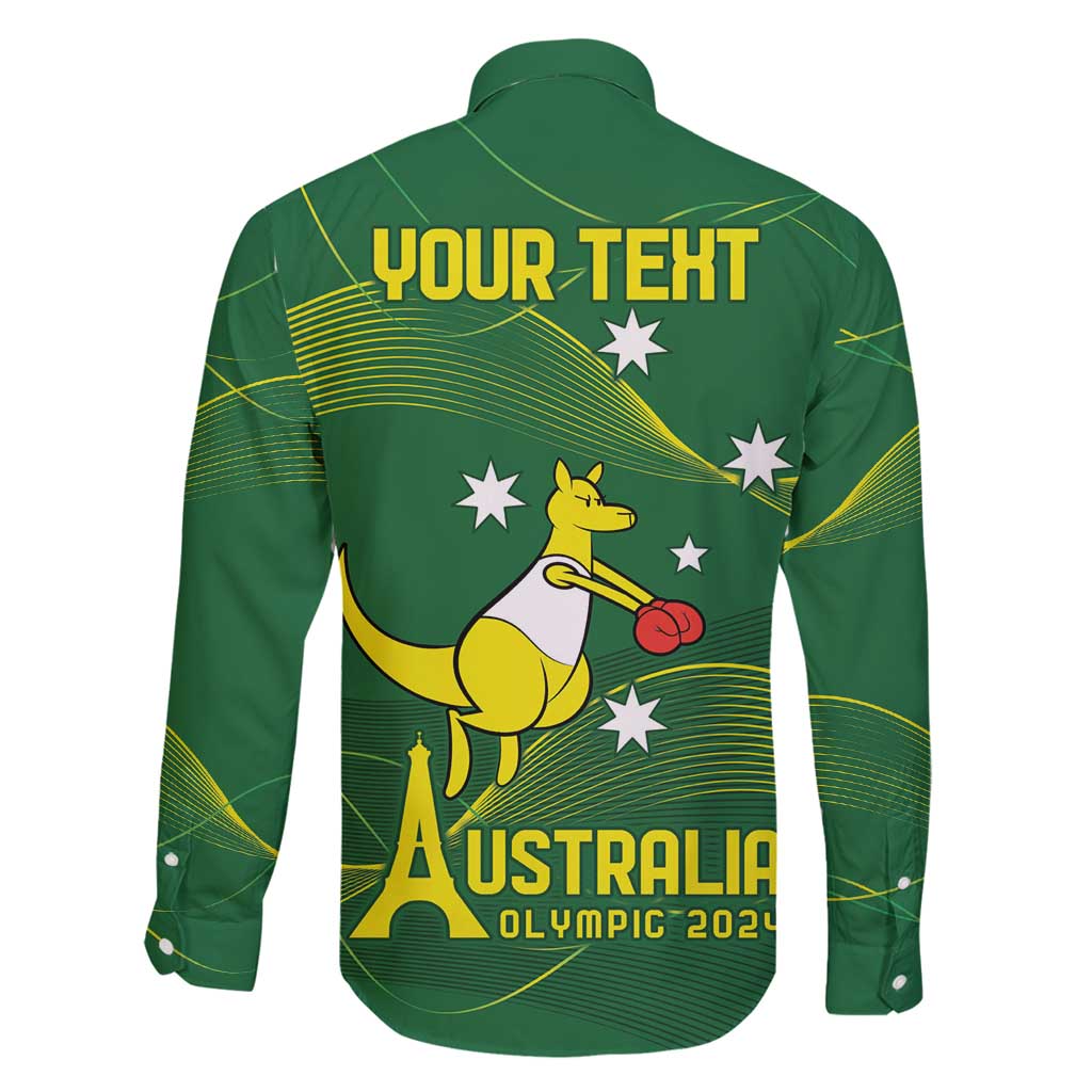 Personalised Australia Go Paris 2024 Family Matching Summer Maxi Dress and Hawaiian Shirt National Color Ver1