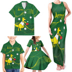 Personalised Australia Go Paris 2024 Family Matching Tank Maxi Dress and Hawaiian Shirt National Color Ver1