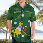 Personalised Australia Go Paris 2024 Hawaiian Shirt National Color Ver1