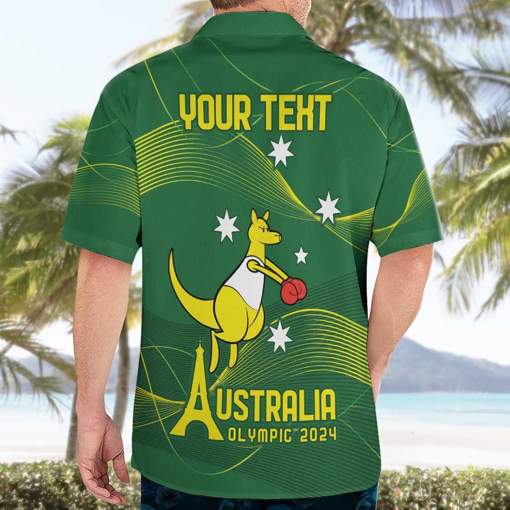 Personalised Australia Go Paris 2024 Hawaiian Shirt National Color Ver1