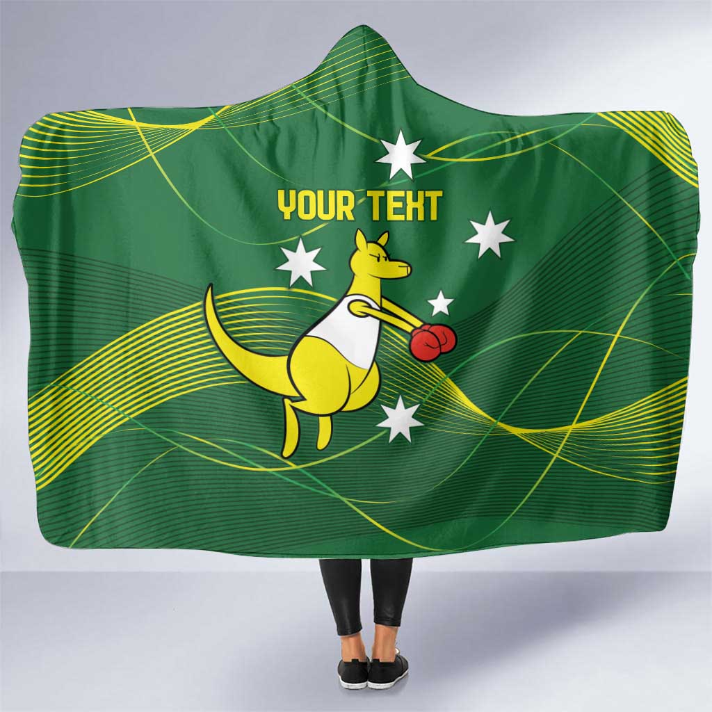 Personalised Australia Go Paris 2024 Hooded Blanket National Color Ver1