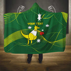 Personalised Australia Go Paris 2024 Hooded Blanket National Color Ver1