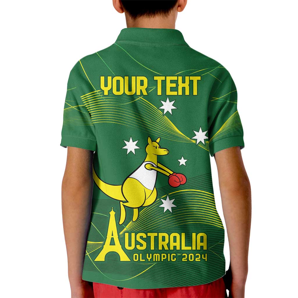 Personalised Australia Go Paris 2024 Kid Polo Shirt National Color Ver1