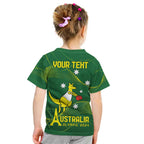 Personalised Australia Go Paris 2024 Kid T Shirt National Color Ver1