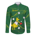 Personalised Australia Go Paris 2024 Long Sleeve Button Shirt National Color Ver1