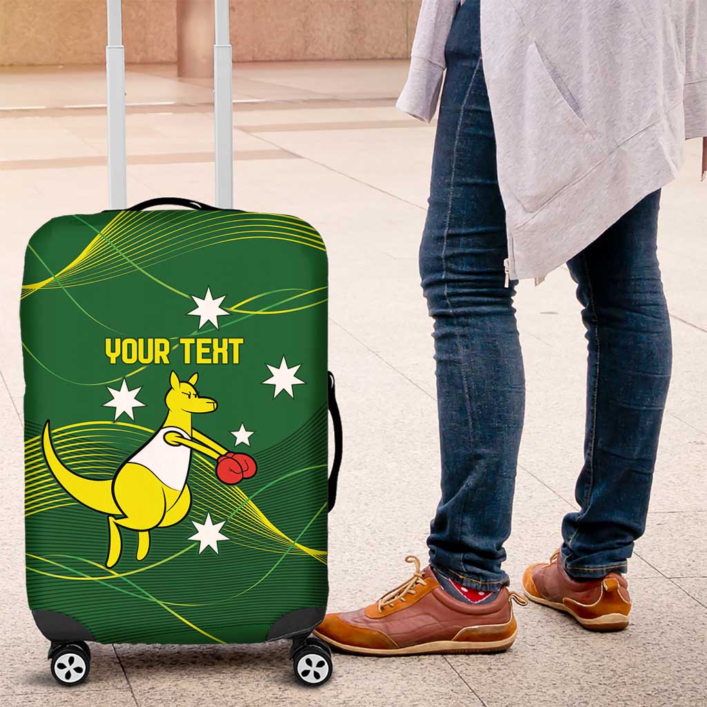 Personalised Australia Go Paris 2024 Luggage Cover National Color Ver1
