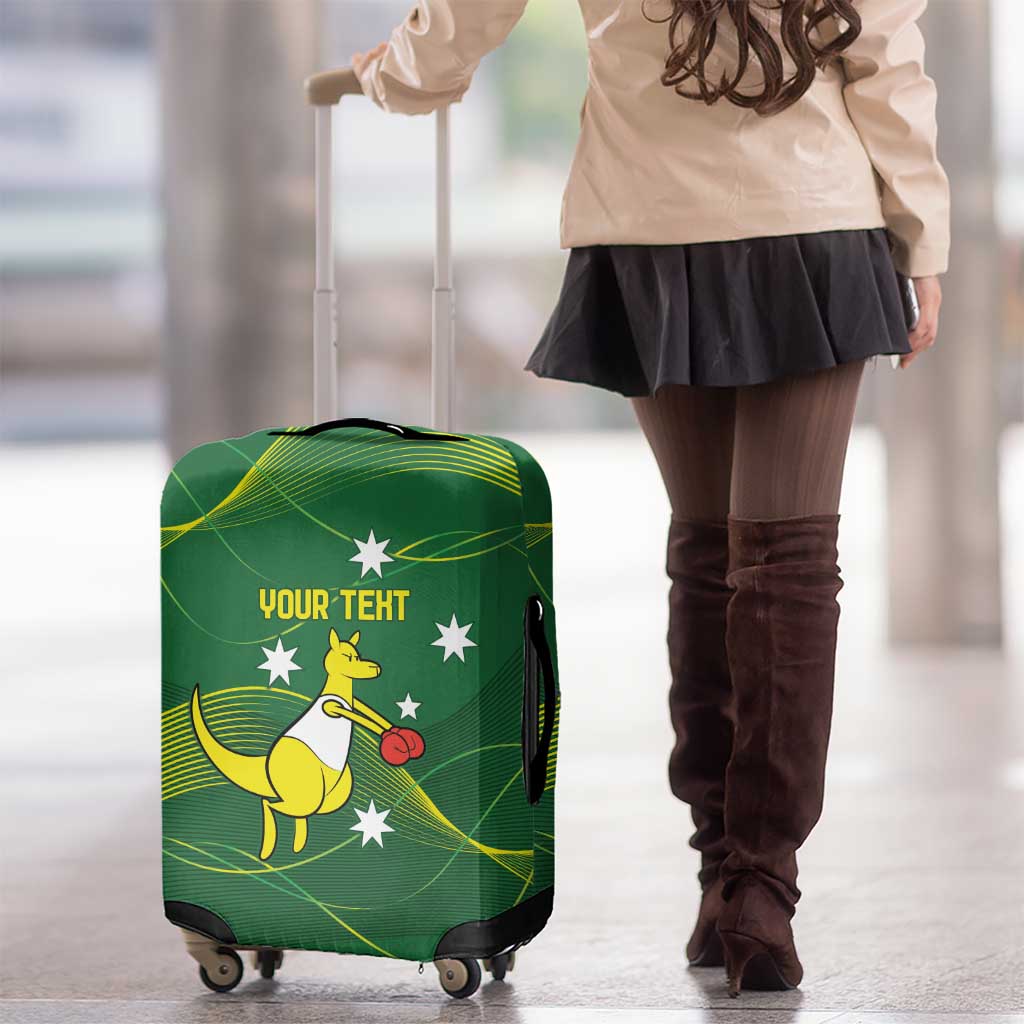 Personalised Australia Go Paris 2024 Luggage Cover National Color Ver1
