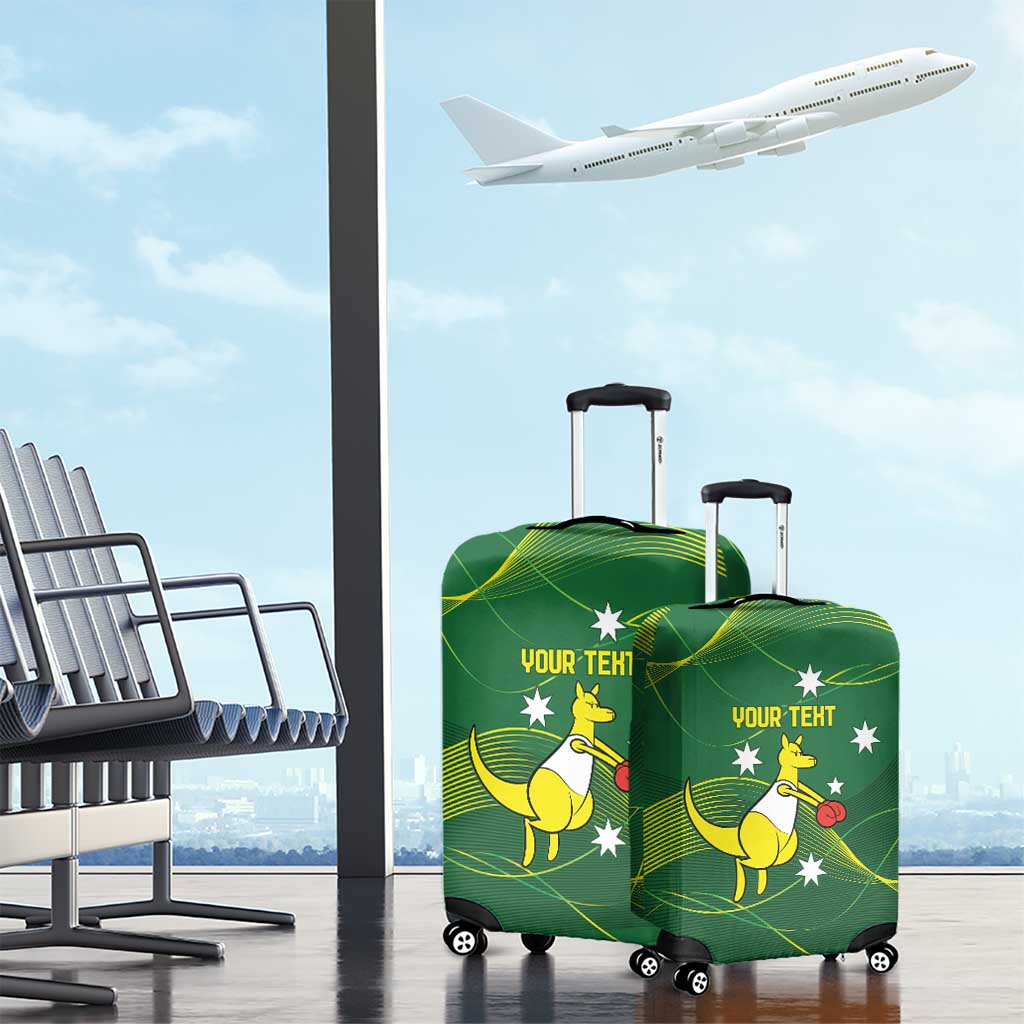 Personalised Australia Go Paris 2024 Luggage Cover National Color Ver1