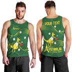 Personalised Australia Go Paris 2024 Men Tank Top National Color Ver1