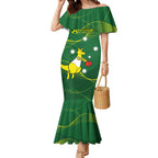 Personalised Australia Go Paris 2024 Mermaid Dress National Color Ver1