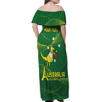 Personalised Australia Go Paris 2024 Off Shoulder Maxi Dress National Color Ver1