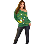 Personalised Australia Go Paris 2024 Off Shoulder Sweater National Color Ver1