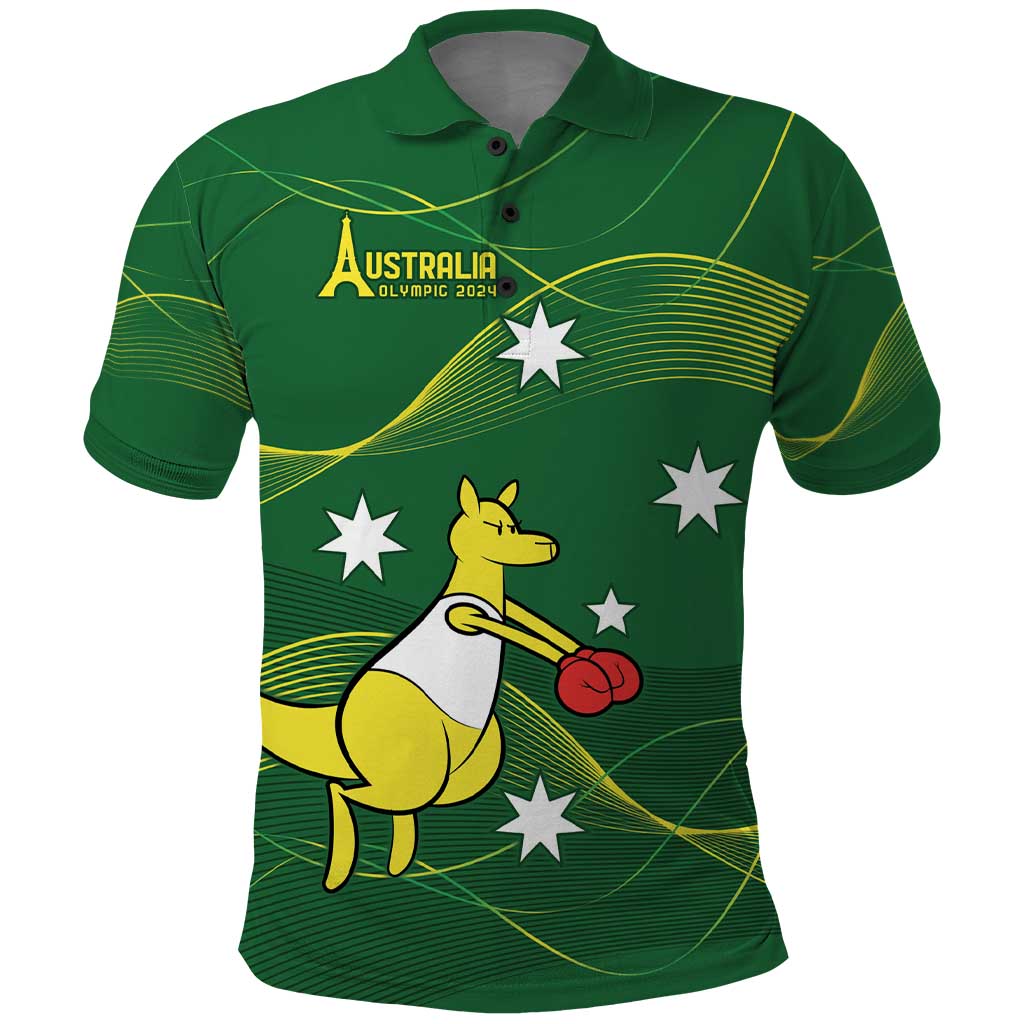 Personalised Australia Go Paris 2024 Polo Shirt National Color Ver1