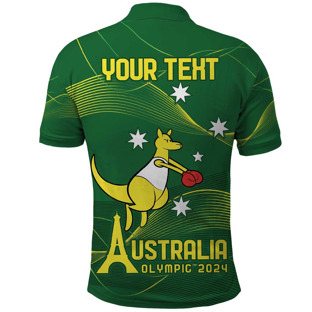 Personalised Australia Go Paris 2024 Polo Shirt National Color Ver1