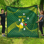 Personalised Australia Go Paris 2024 Quilt National Color Ver1