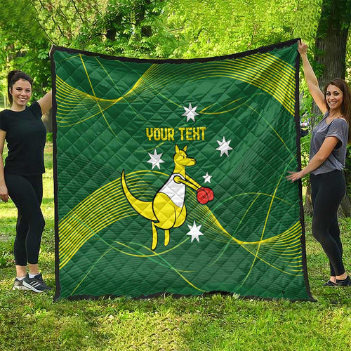 Personalised Australia Go Paris 2024 Quilt National Color Ver1