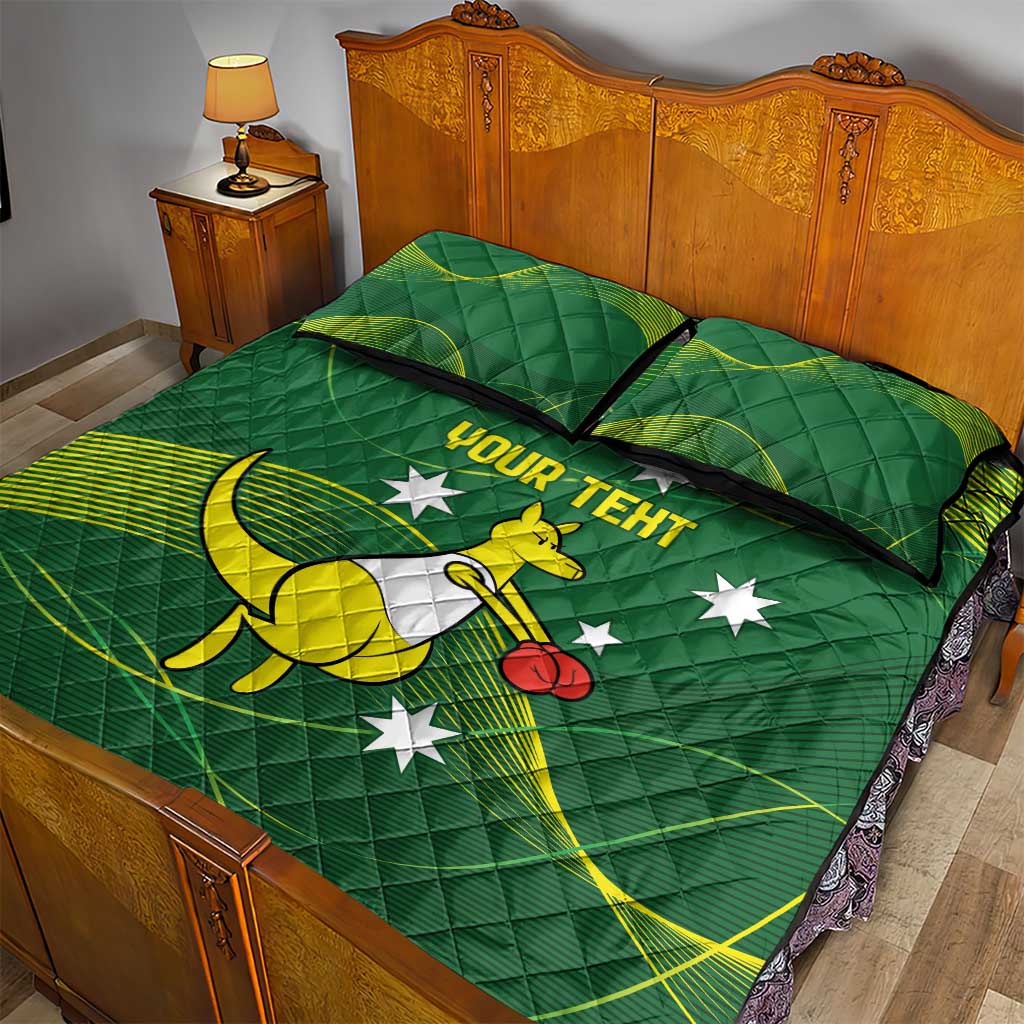 Personalised Australia Go Paris 2024 Quilt Bed Set National Color Ver1