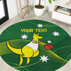 Personalised Australia Go Paris 2024 Round Carpet National Color Ver1
