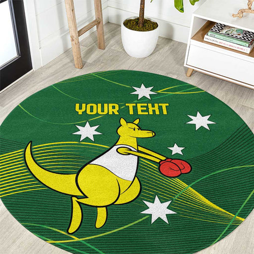 Personalised Australia Go Paris 2024 Round Carpet National Color Ver1