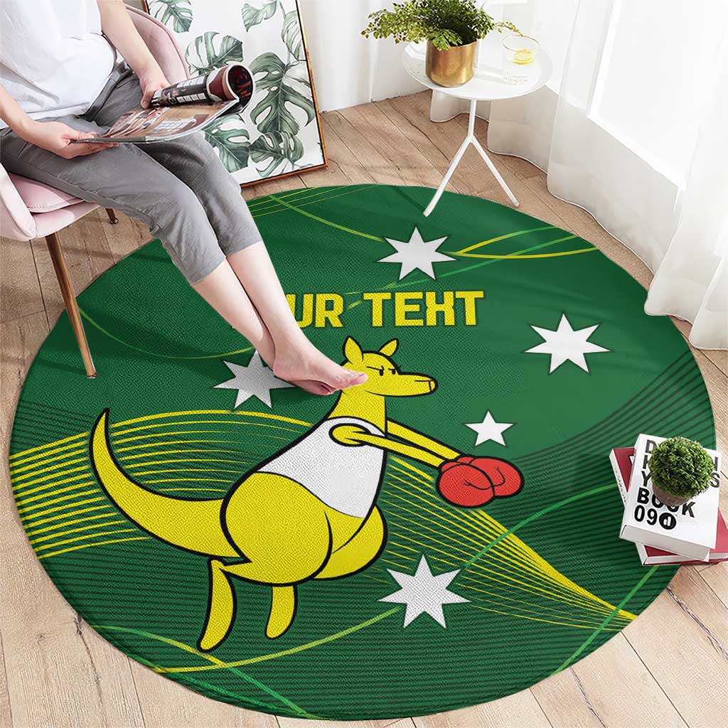 Personalised Australia Go Paris 2024 Round Carpet National Color Ver1