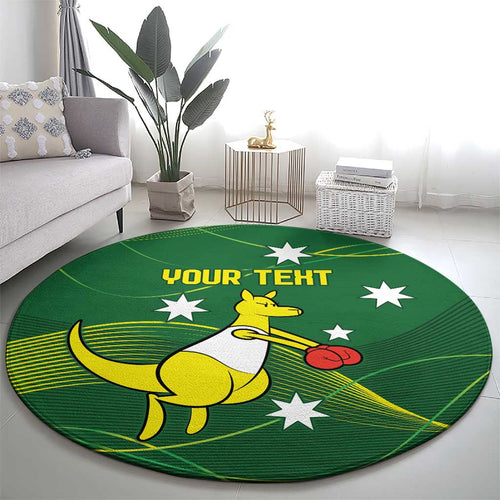 Personalised Australia Go Paris 2024 Round Carpet National Color Ver1