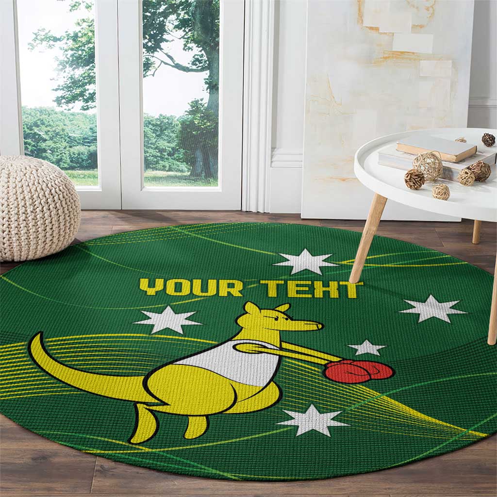 Personalised Australia Go Paris 2024 Round Carpet National Color Ver1