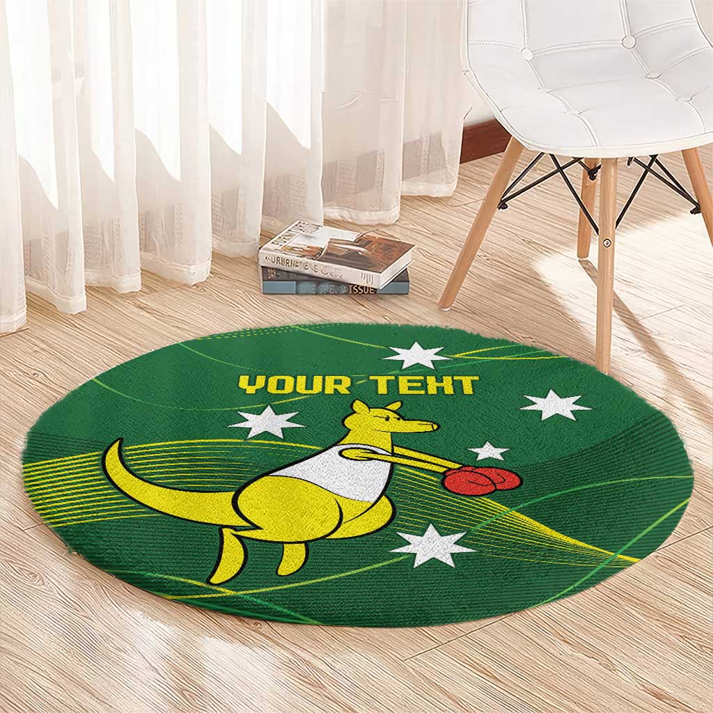 Personalised Australia Go Paris 2024 Round Carpet National Color Ver1