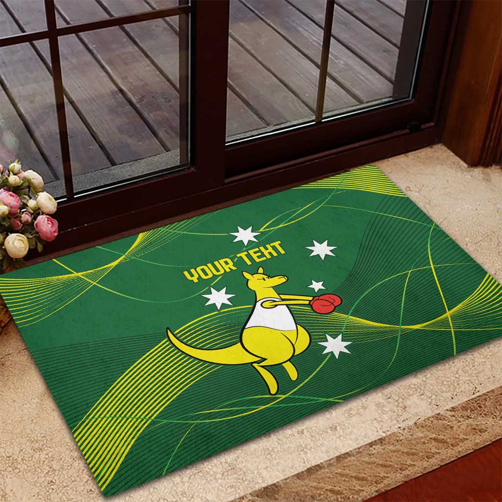 Personalised Australia Go Paris 2024 Rubber Doormat National Color Ver1