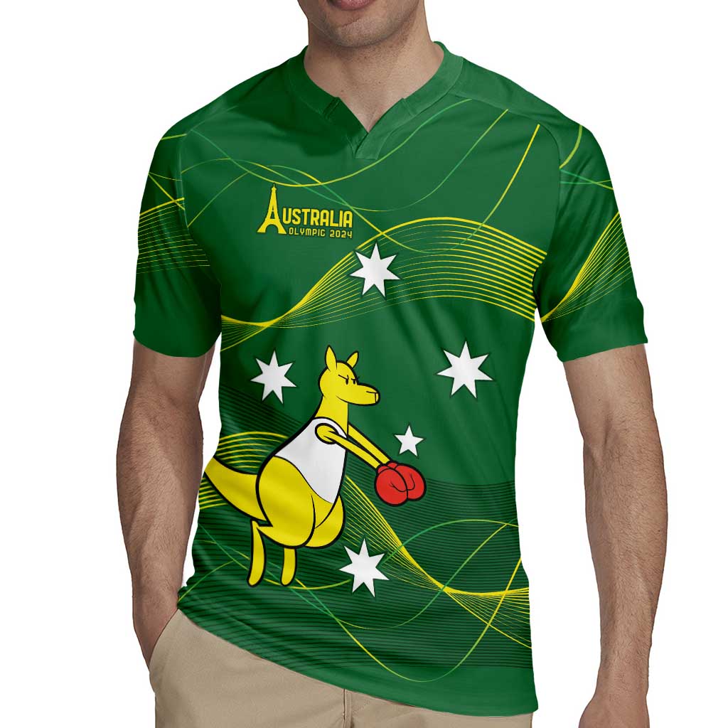 Personalised Australia Go Paris 2024 Rugby Jersey National Color Ver1