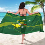 Personalised Australia Go Paris 2024 Sarong National Color Ver1