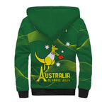 Personalised Australia Go Paris 2024 Sherpa Hoodie National Color Ver1