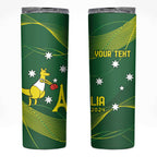 Personalised Australia Go Paris 2024 Skinny Tumbler National Color Ver1