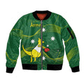 Personalised Australia Go Paris 2024 Sleeve Zip Bomber Jacket National Color Ver1