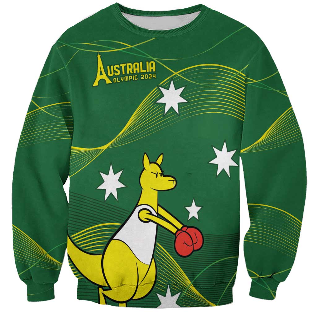 Personalised Australia Go Paris 2024 Sweatshirt National Color Ver1