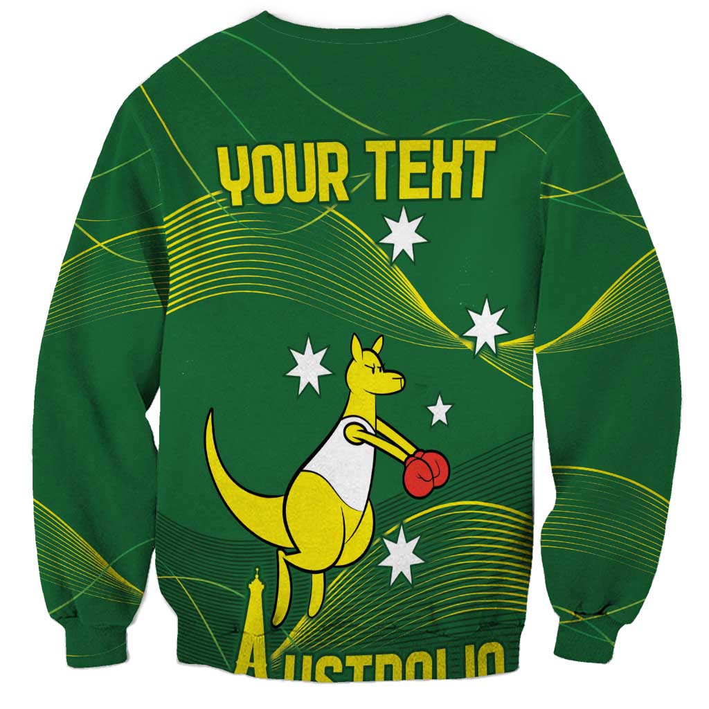 Personalised Australia Go Paris 2024 Sweatshirt National Color Ver1