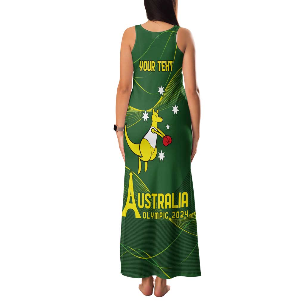 Personalised Australia Go Paris 2024 Tank Maxi Dress National Color Ver1