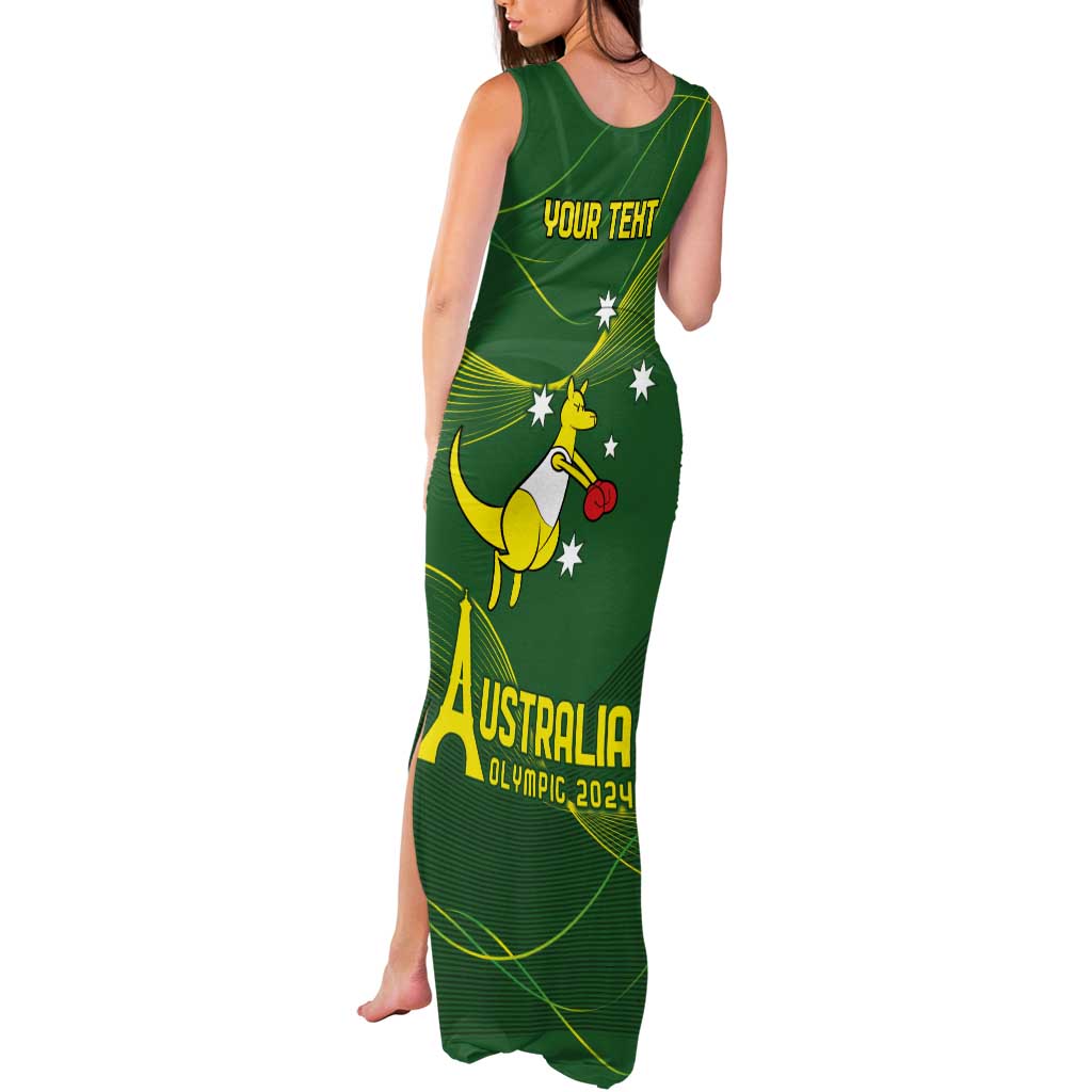 Personalised Australia Go Paris 2024 Tank Maxi Dress National Color Ver1