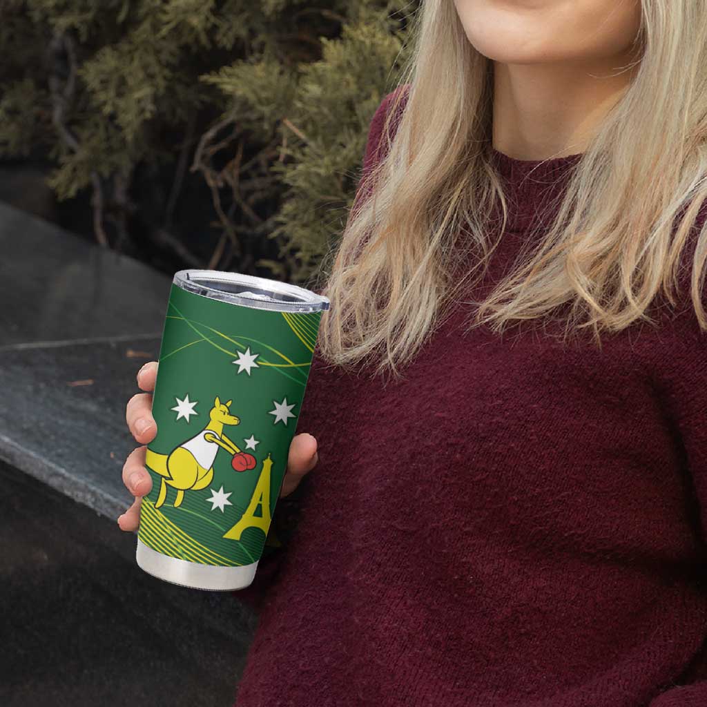 Personalised Australia Go Paris 2024 Tumbler Cup National Color Ver1
