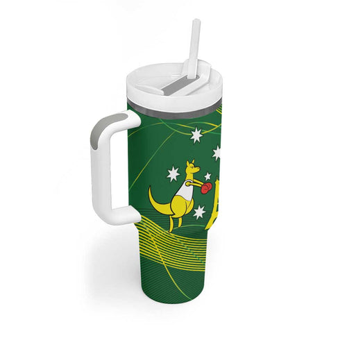 Personalised Australia Go Paris 2024 Tumbler With Handle National Color Ver1