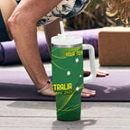 Personalised Australia Go Paris 2024 Tumbler With Handle National Color Ver1