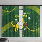 Personalised Australia Go Paris 2024 Window Curtain National Color Ver1