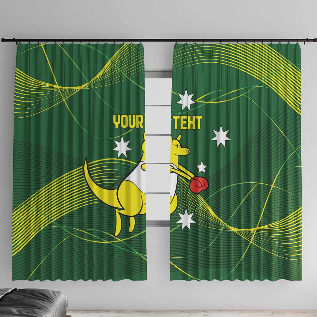 Personalised Australia Go Paris 2024 Window Curtain National Color Ver1