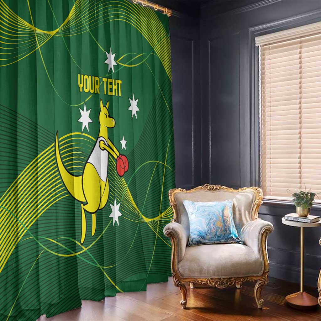 Personalised Australia Go Paris 2024 Window Curtain National Color Ver1